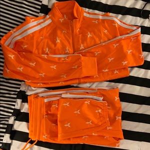 Jeffree Star Orange Track Suit